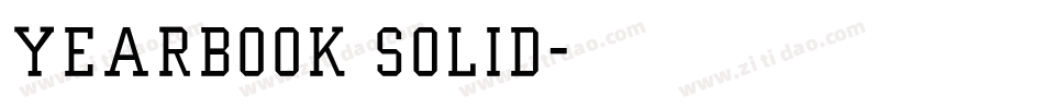 Yearbook Solid字体转换